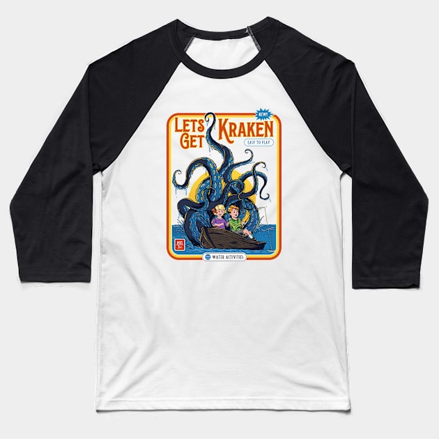 Lets Get Kraken Baseball T-Shirt by Astrovolution